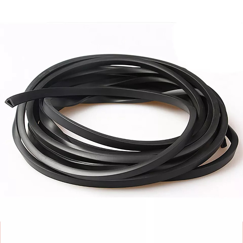 Black Rubber U Channel Edging Trim Seal U-Shaped Bumper Sealing 0.1mm-36mm Slot