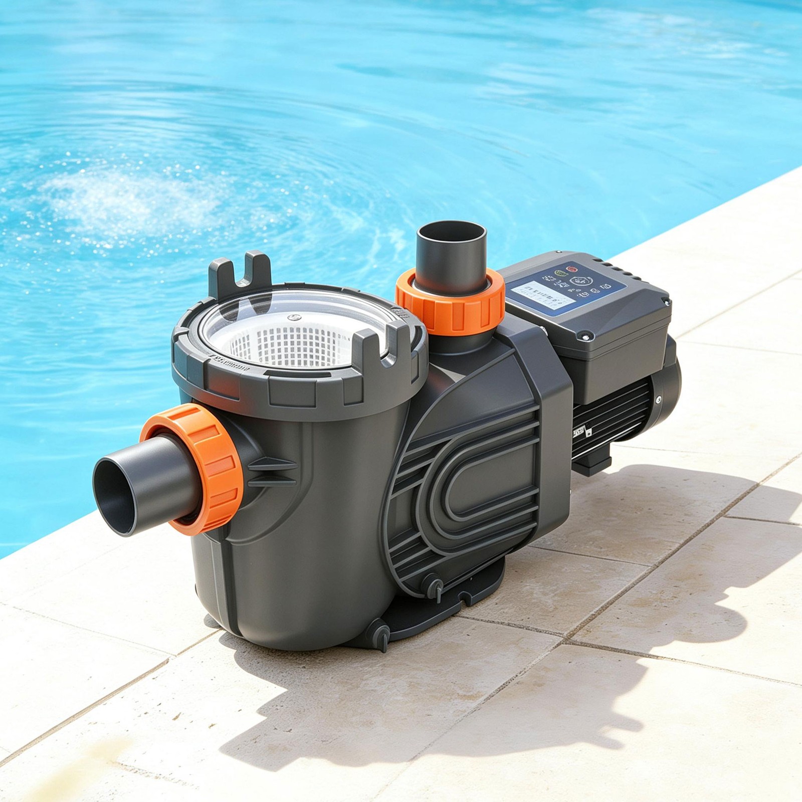 Varpoolfaye 1.8HP Variable 4-Speed Pool Pump Inground 230V Timer 2″ Fitting