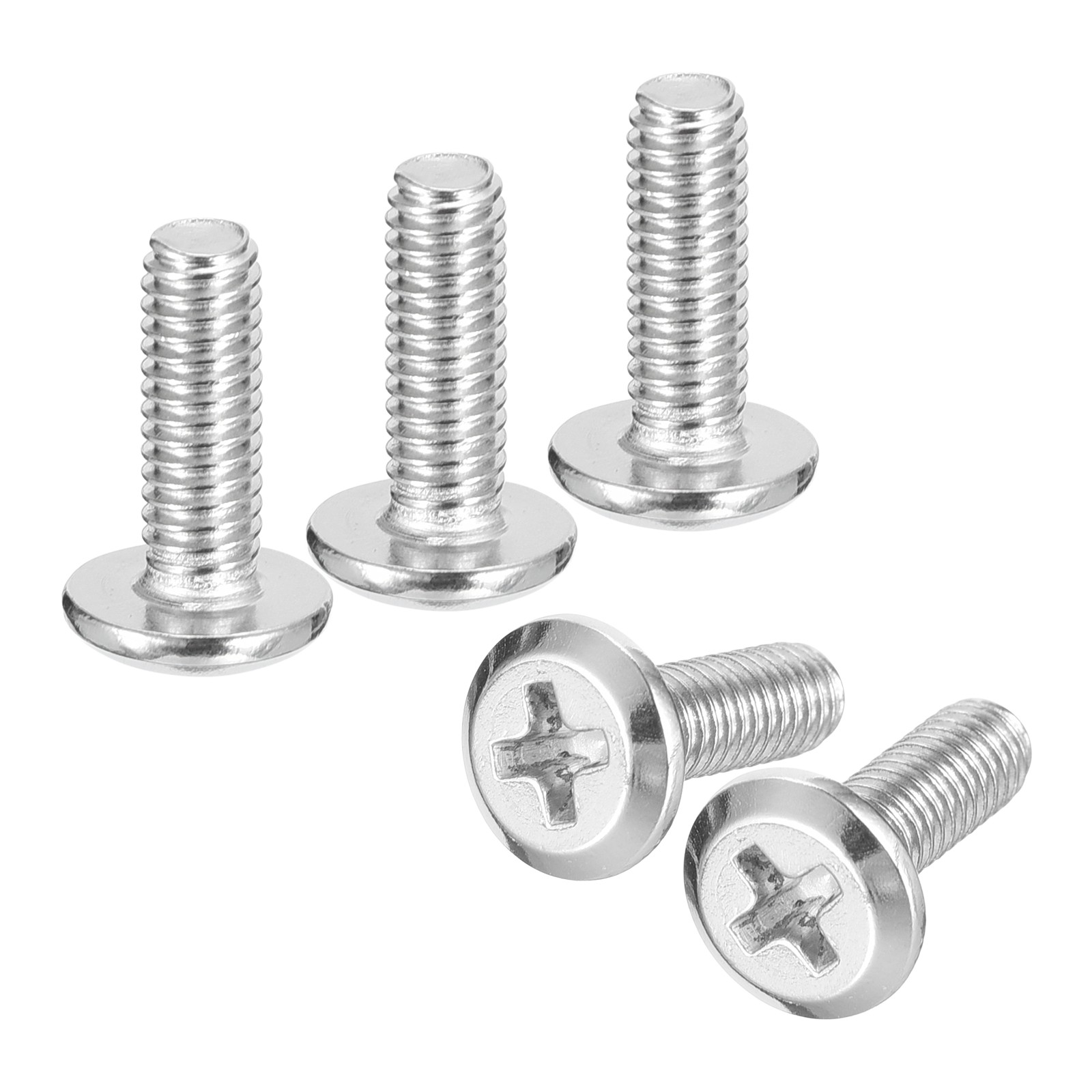 M4x12mm Flat Round Head Phillips Head Screw, 100Pcs Phillips Drive Machine Screw