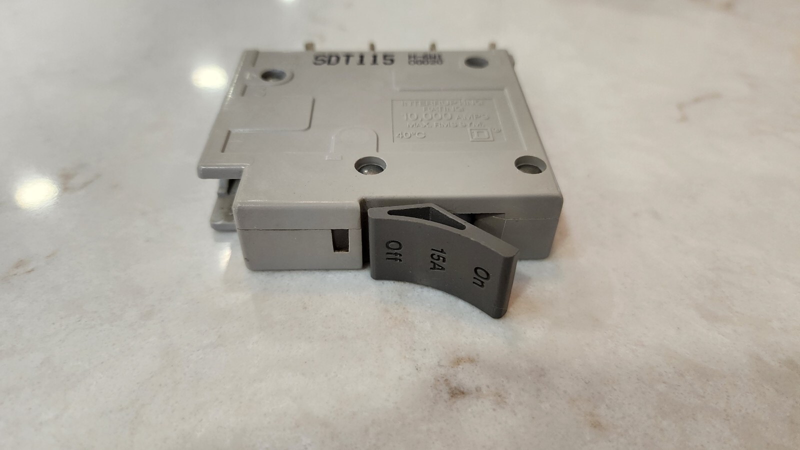 Square D Trilliant SDT115 Plug On Circuit Breaker 15A 1P 120V Type SDT 15 Amp