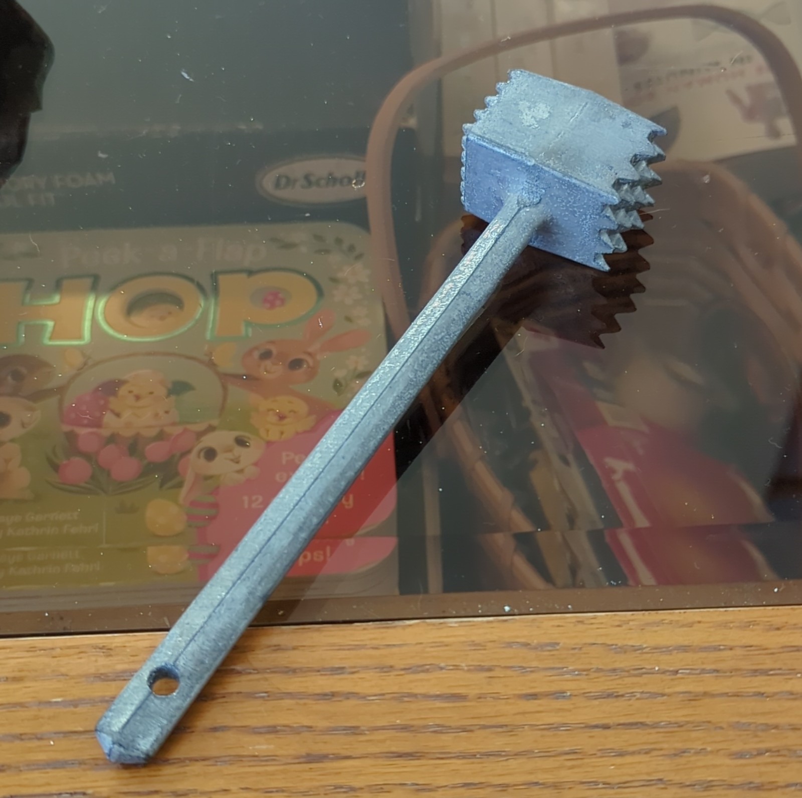 Metal Steak Mallet Meat Tenderizer Silver Kitchen Tool 8in Less Than 10in Length