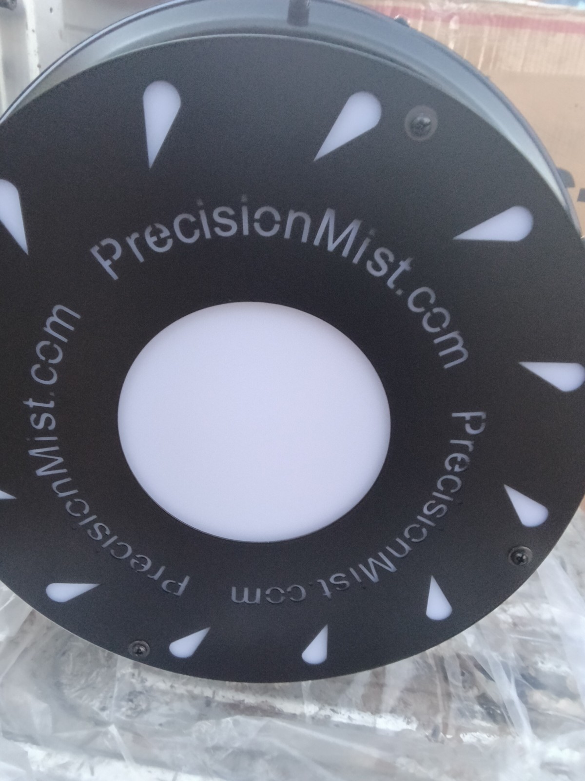 Precision Mist Mini Luxaire 14in Black Misting Ceiling Fan LED 6 Speed
