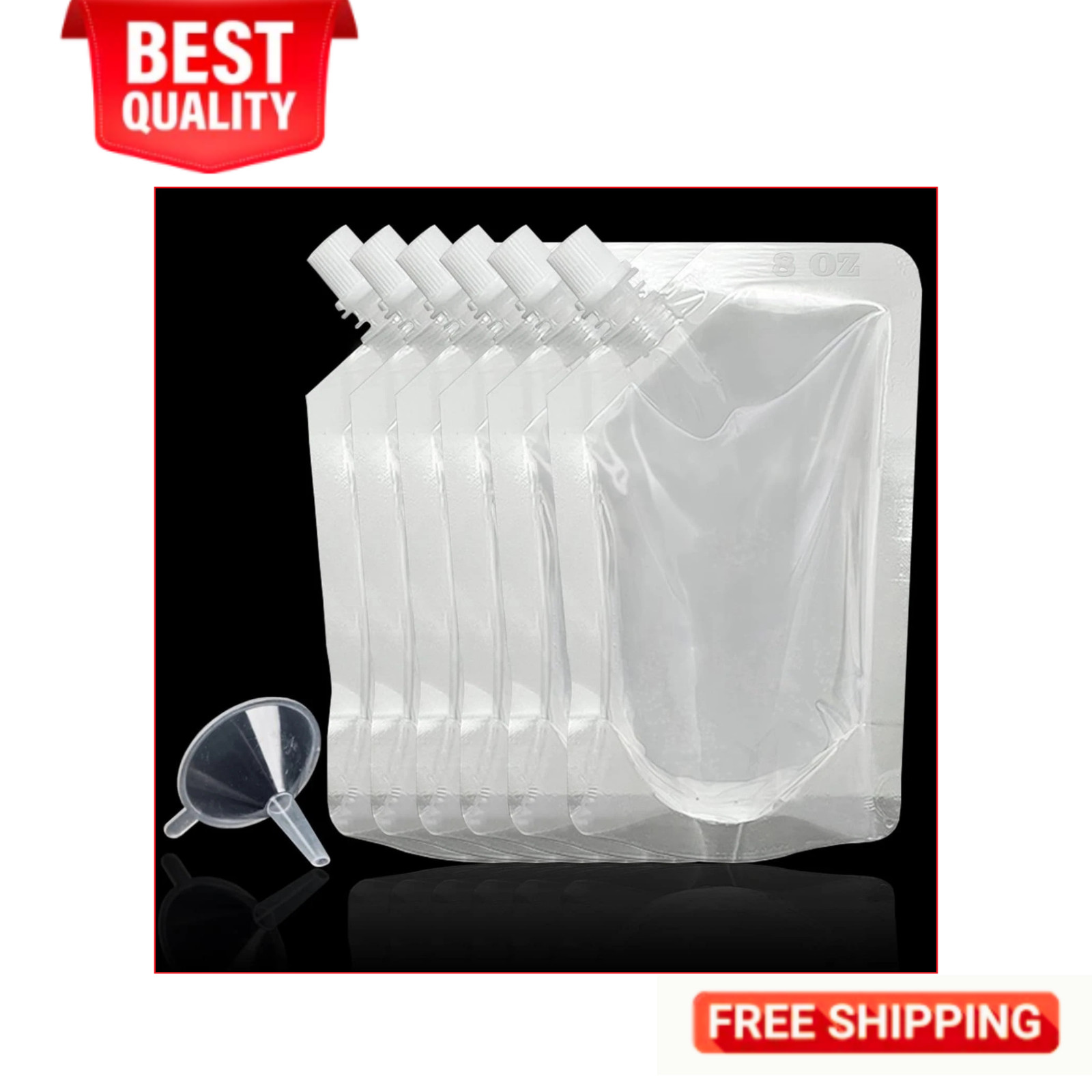 6 PCS 8OZ Juice Flasks Drinks Flasks Reusable Drinking Flasks Concealable Pla…