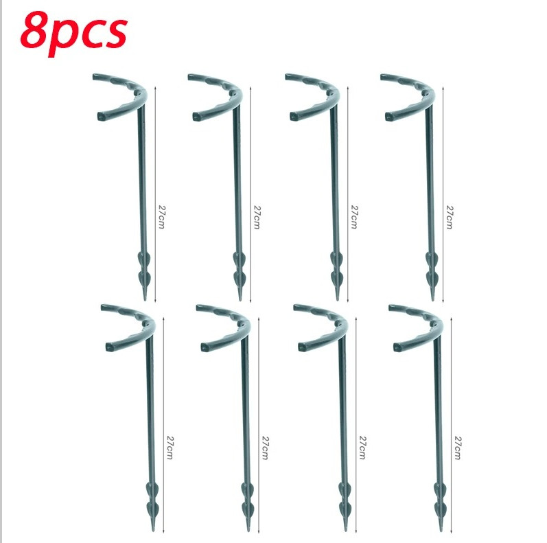 8PCS Plastic Semicircle Plant Support Frame for Vines & Flowers (6.1in × 10.6in)