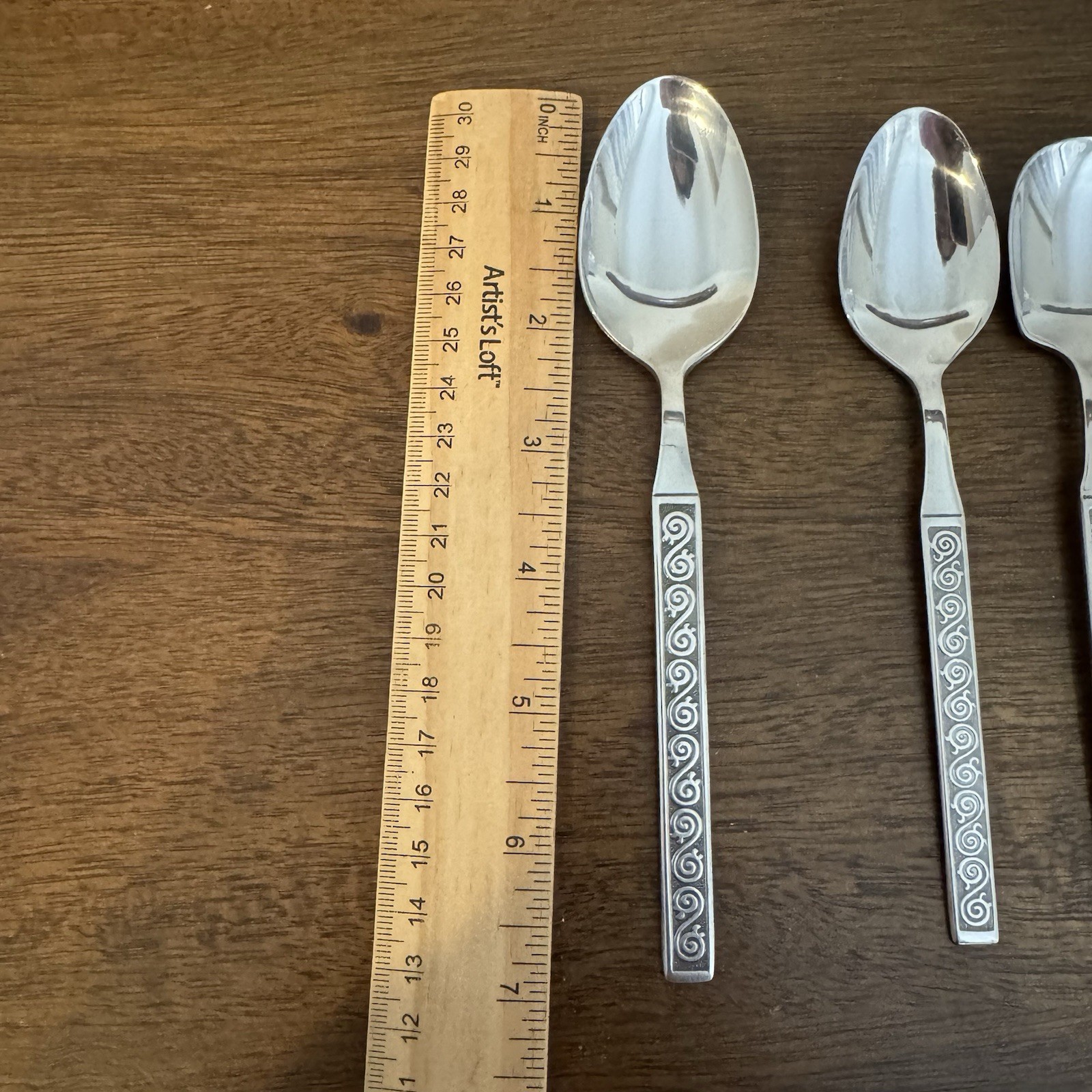 Vtg 55 Pcs LIFETIME CUTLERY stainless Flatware & Serving Pcs mid century pattern
