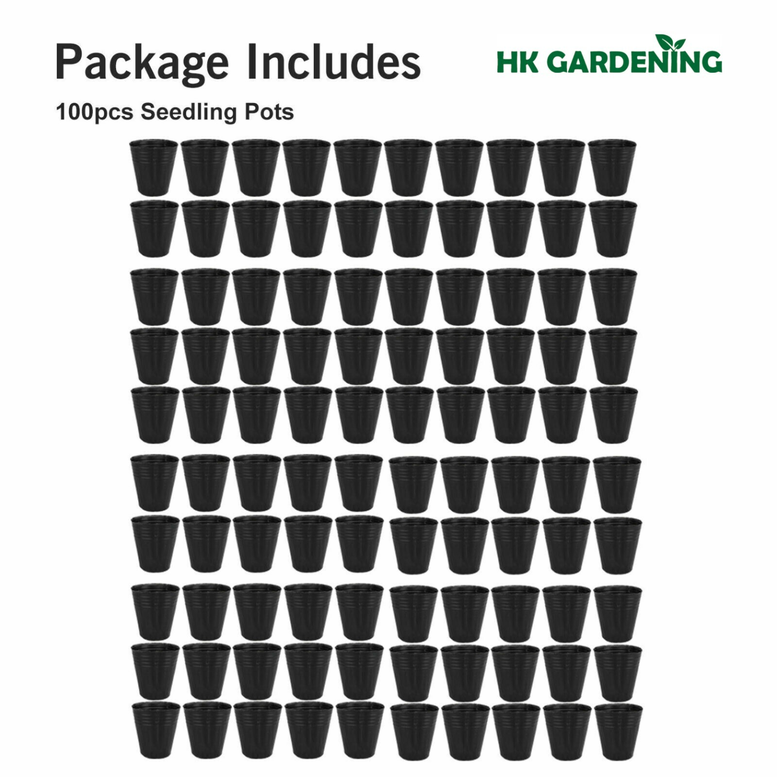 100 pc 8cmx8cm Plant Flower Pots Outdoor Living Garden Nursery Raising Bag