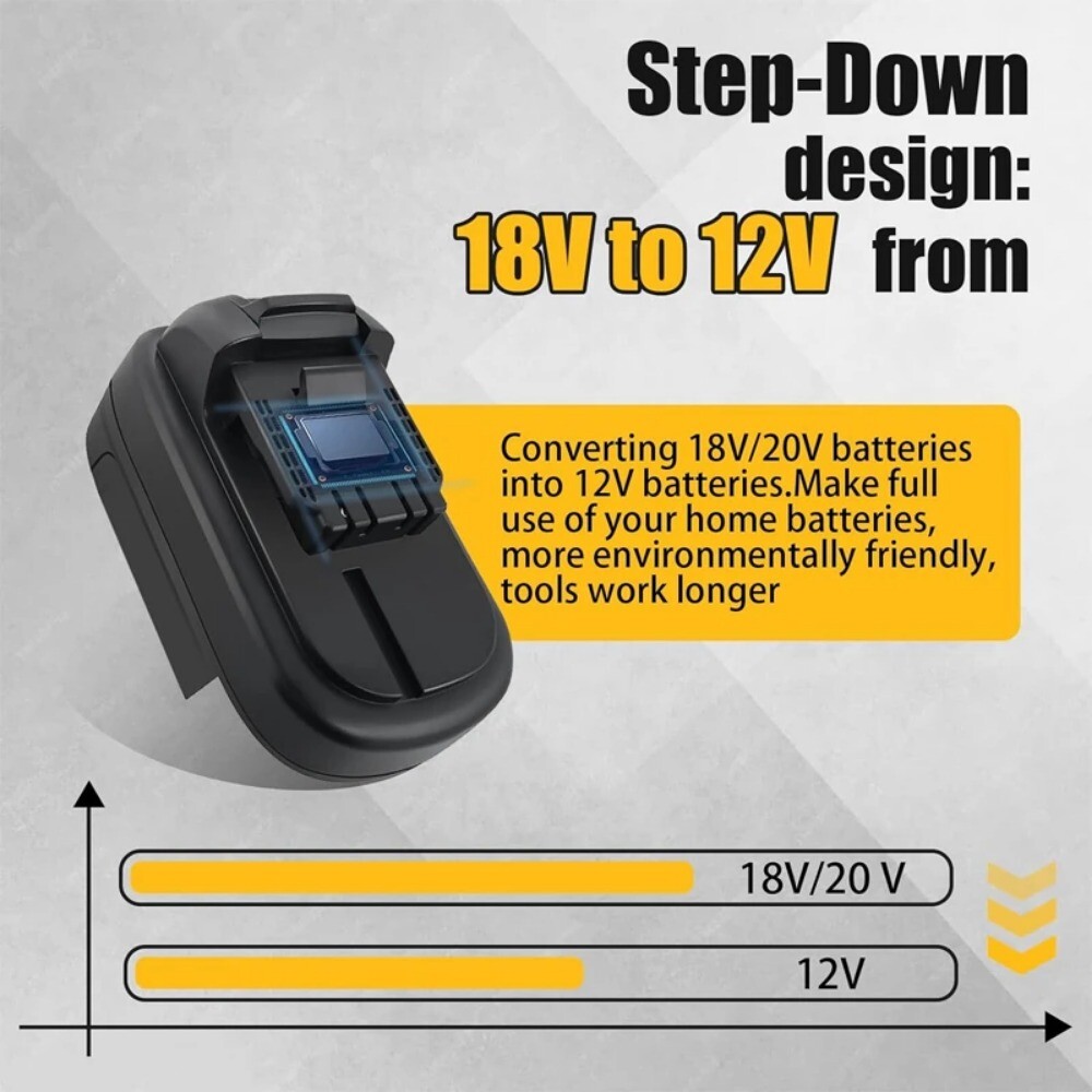 Battery Adapter for Dewalt 20V Battery Converter To for Dewalt 12V Power Tool