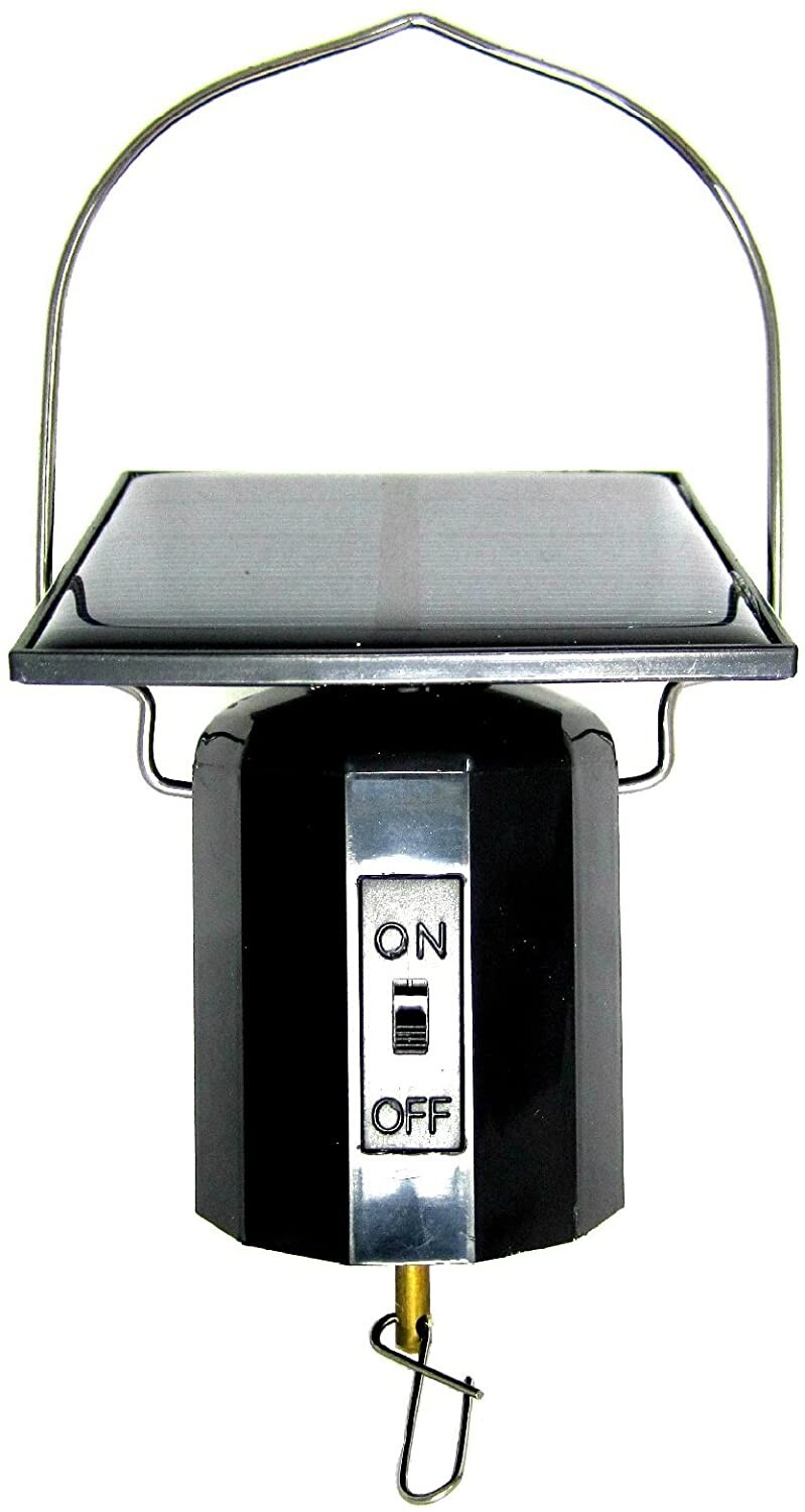 Solar Powered Display Motor Twist Turn Twirl Swirl Revolve a Wind Spinner 50 RPM