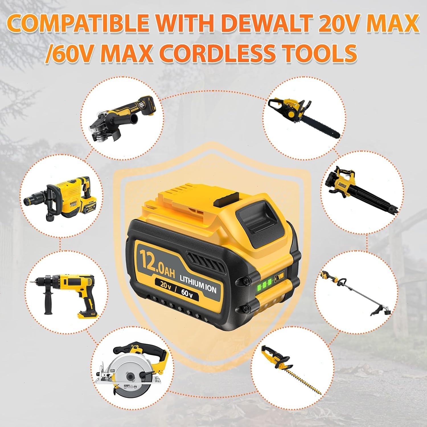 4-Pack 9Ah for DEWALT 20V/60V FLEX VOLT Lithium-Ion Battery DCB609 DCB612 NEW