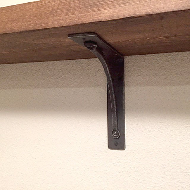 5″x7″ Metal Shelf Brackets: Hand Forged Iron Black Rustic Metal Kitchen Corbel