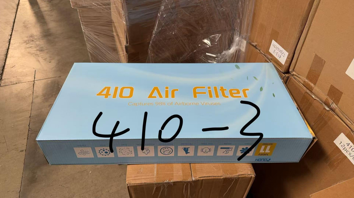 1-4 Pack 410 Replacement Air Filter MERV 11 16x25x4 Whole House HVAC AirPurifier