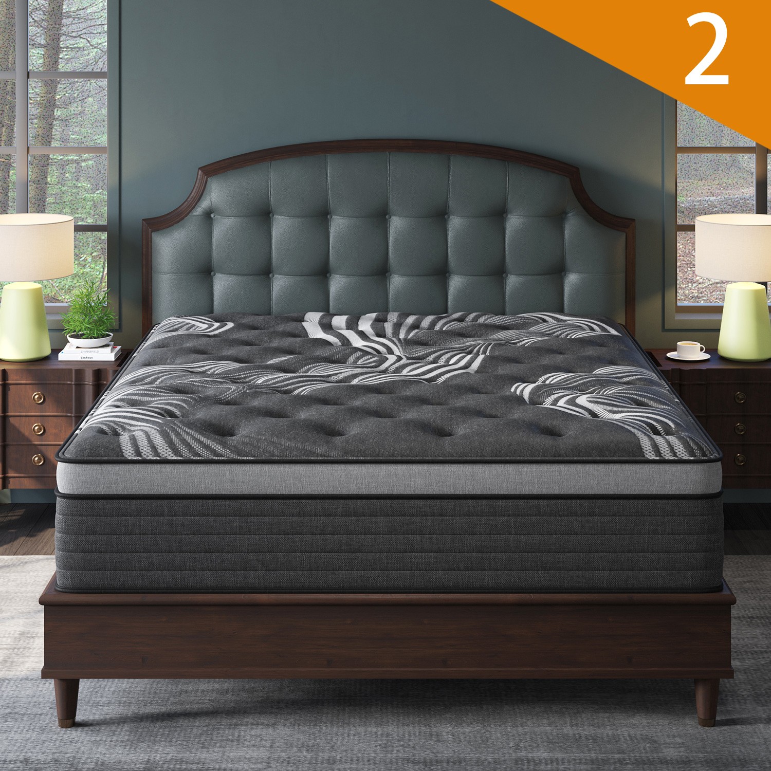 12″ 14″Gel Memory Foam Hybrid Spring Mattress Twin Full Queen King Bed in A Box