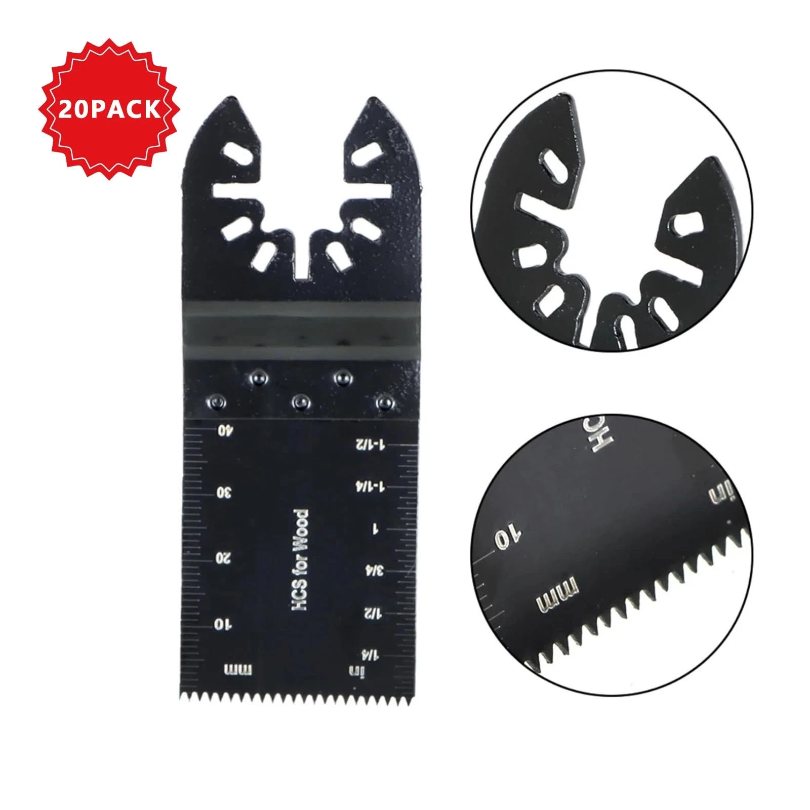 20pcs Oscillating Multi Tool Saw Blades Multi Tool Blades for Wood Metal