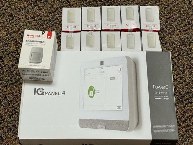 Qolsys IQ-4 PowerG, 7″ Verizon IQP4003 10 DOOR KIT+ 6 MONTHS ALARM MONITORING