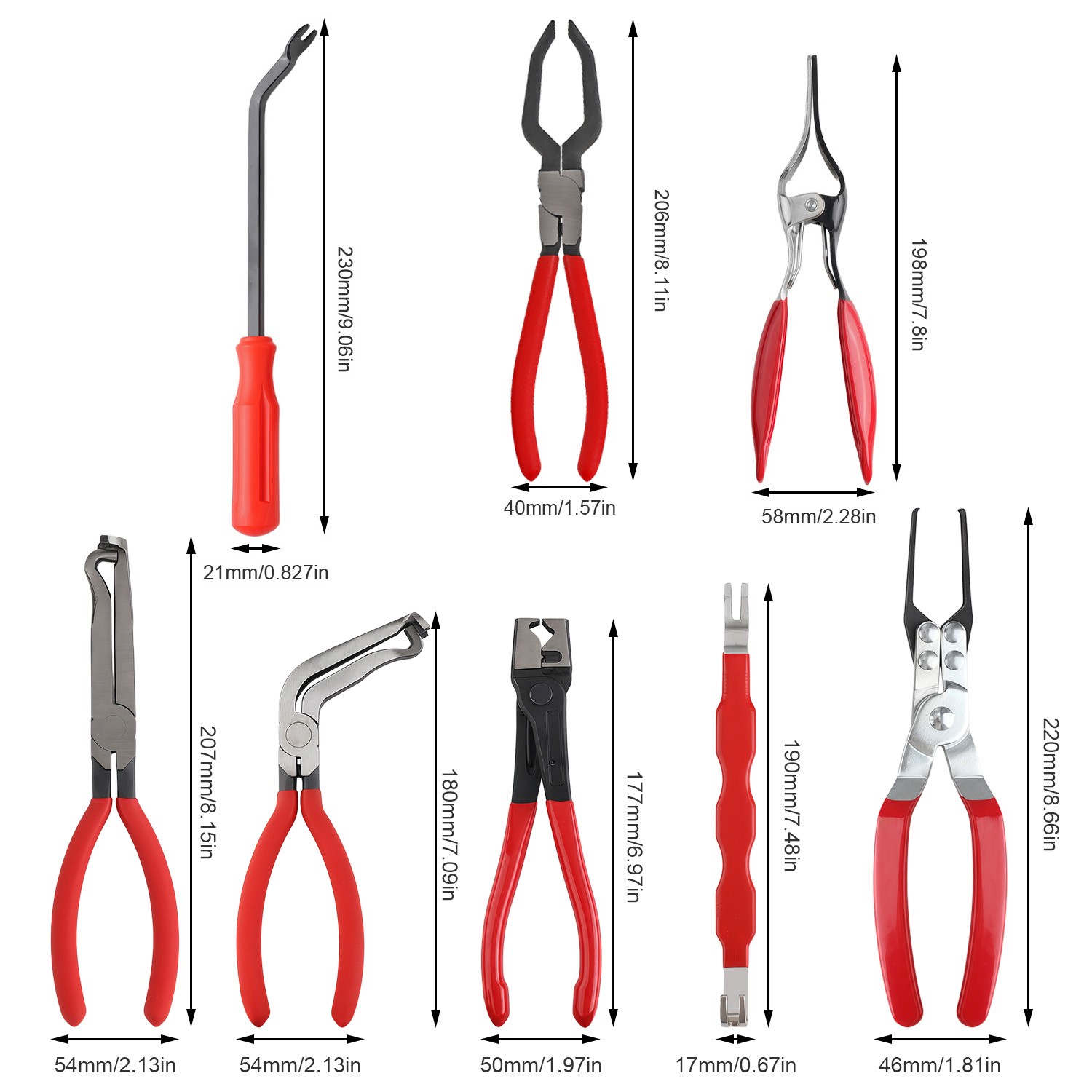 Electrical Disconnect Pliers Set – Automotive Terminal Removal Tool Kit 8pcs