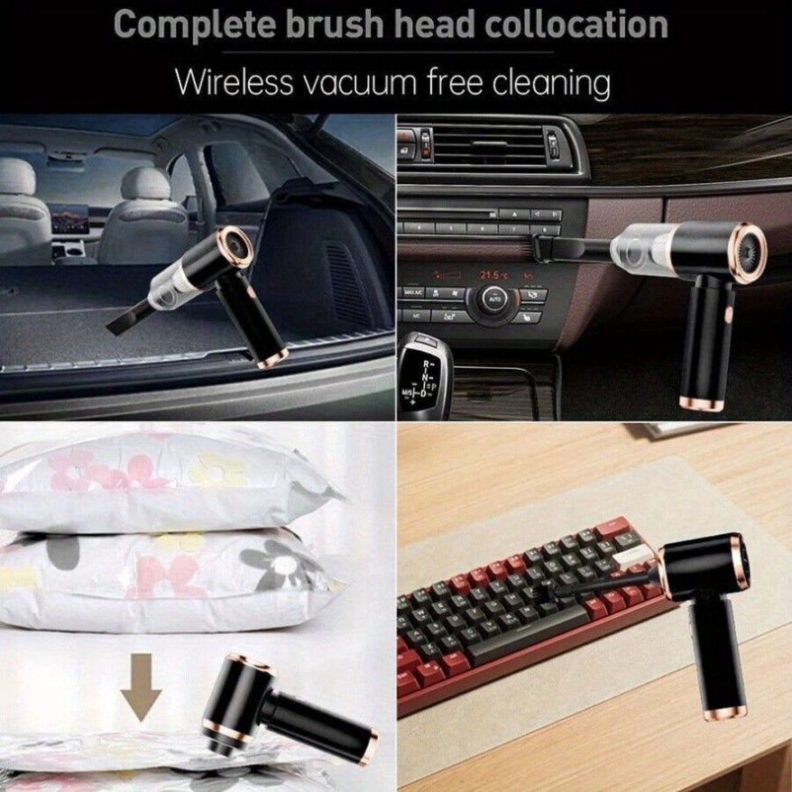 9 In1Mini Portable Cordless Handheld Air Blower & Vacuum Cleaner for Home&Car&=#