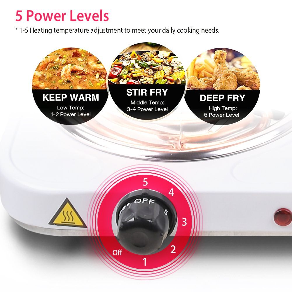 2000W Portable Electric Single Double Burner Hot Plate Cooktop Countertop Stove