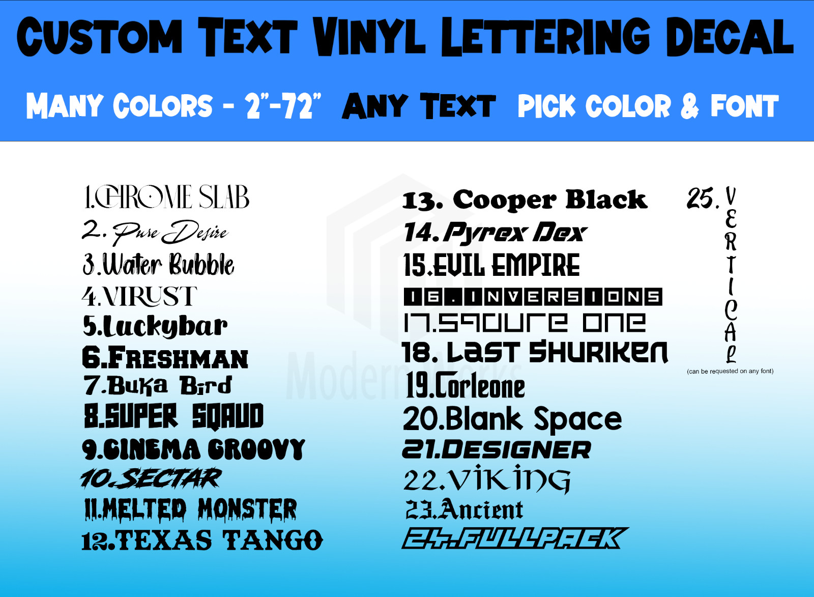 Custom Text Vinyl Lettering Sticker Decal Personalized -ANY TEXT – ANY NAME
