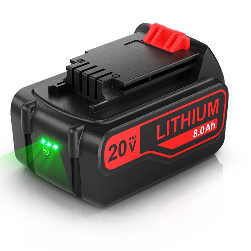 FOR Black Decker 8.0Ah 20Volt LB2X4020 Battery 20V MAX Lithium LBXR20 / Charger