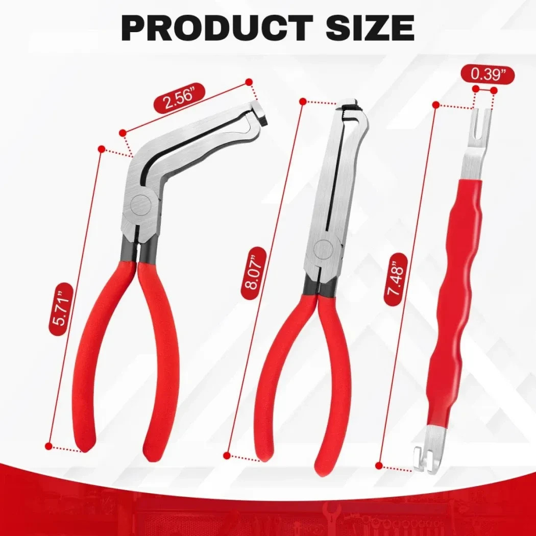 3Pc Electrical Disconnect Pliers For Car Connector Separator Automotive Tool Kit