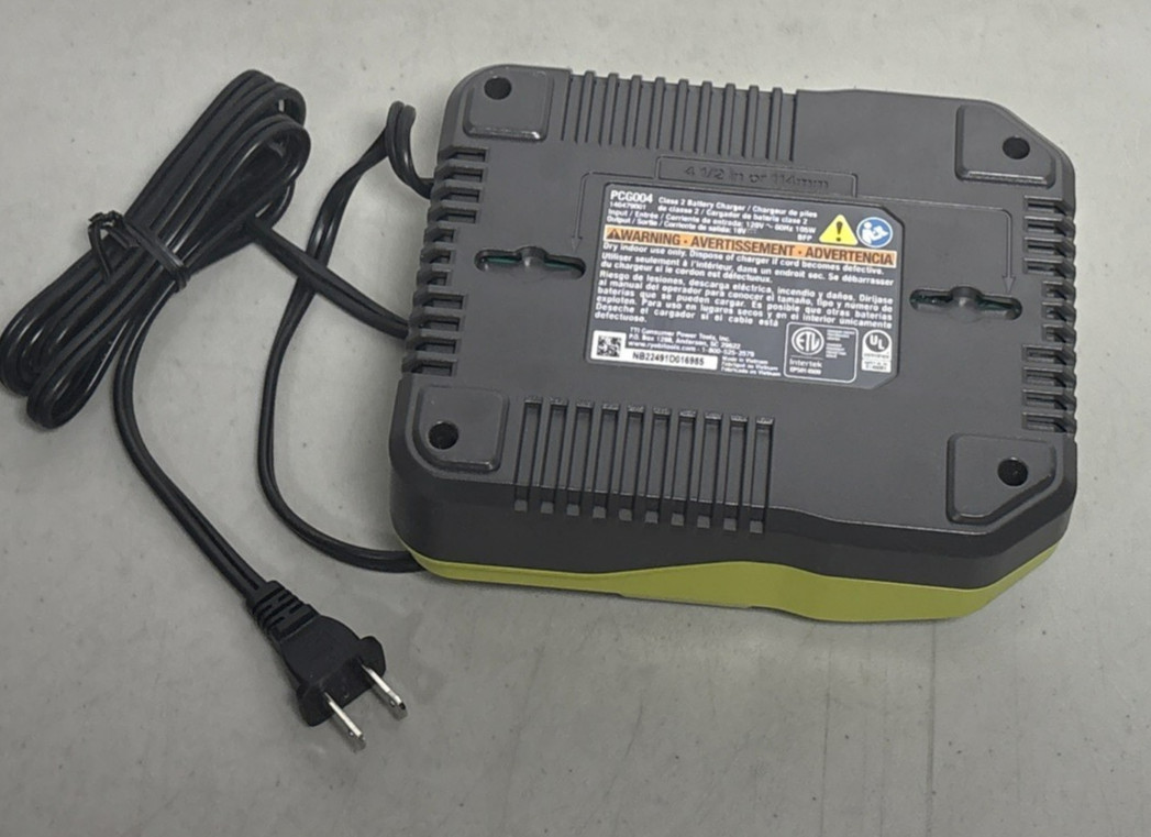 Genuine Ryobi PBP004 4.0 Ah 18V Lithium High Perf. Battery w/PCG004 Fast Charger