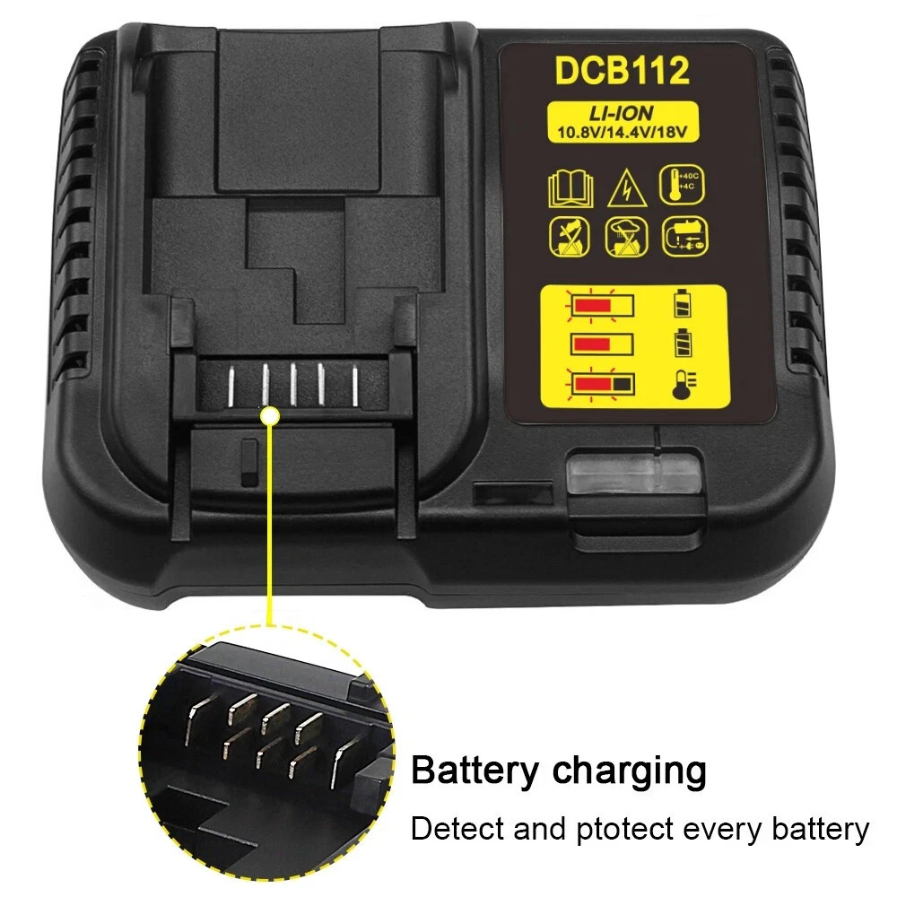 New for DEWALT DCB112 20V Max Lithium-Ion Battery Charger DCB204 DCB200 DCB205