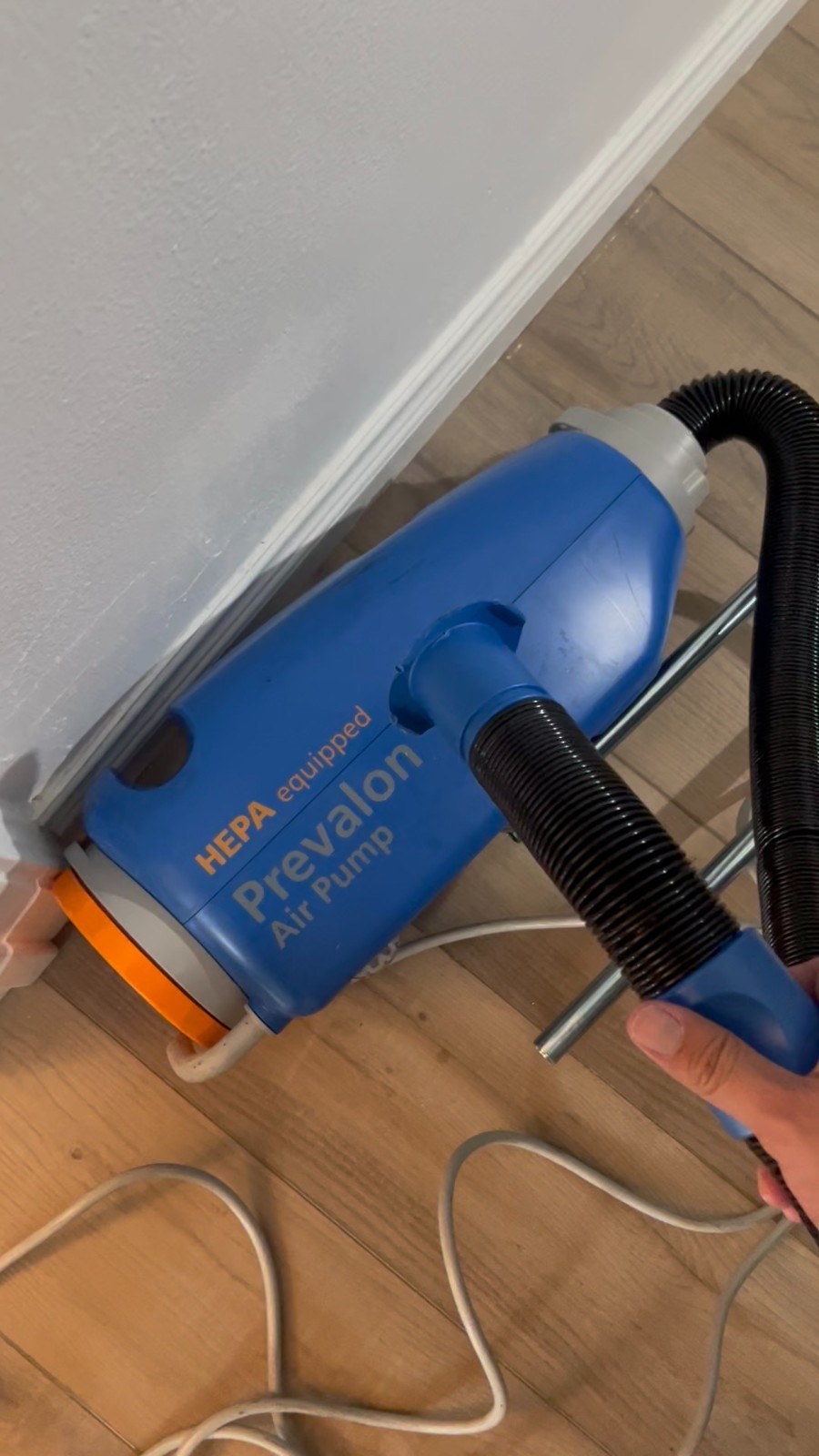 HEPA Equipped Prevalon AirPump 7455 with Wall Mount- Tested