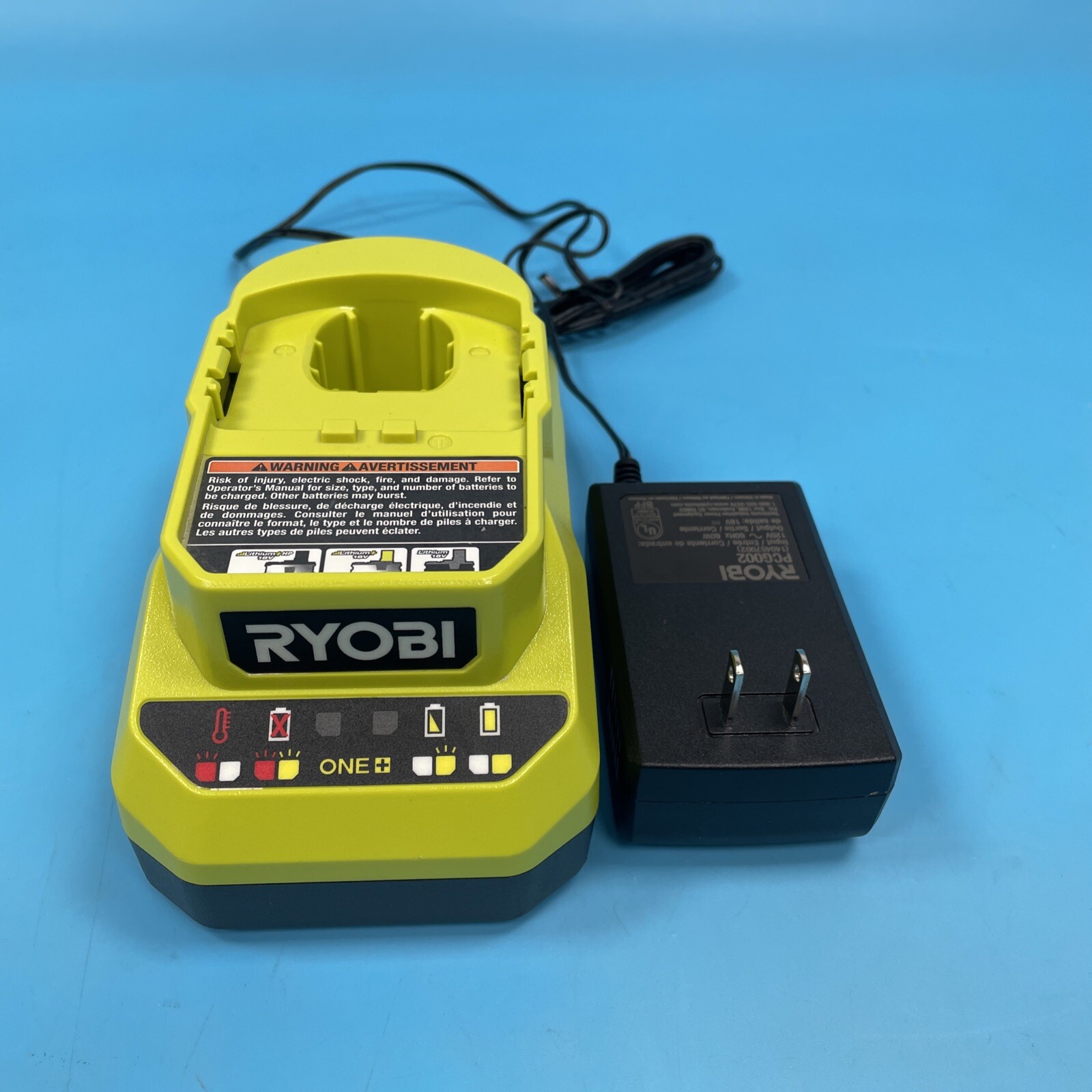 RYOBI PCG002 ONE Plus 18v Li-Ion Battery Charger