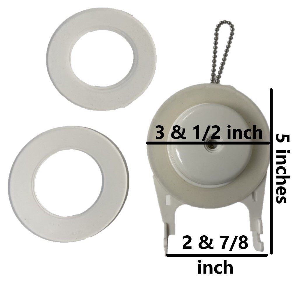 Flapper 3.5 Inch with 2 Replacement Silicone Seals