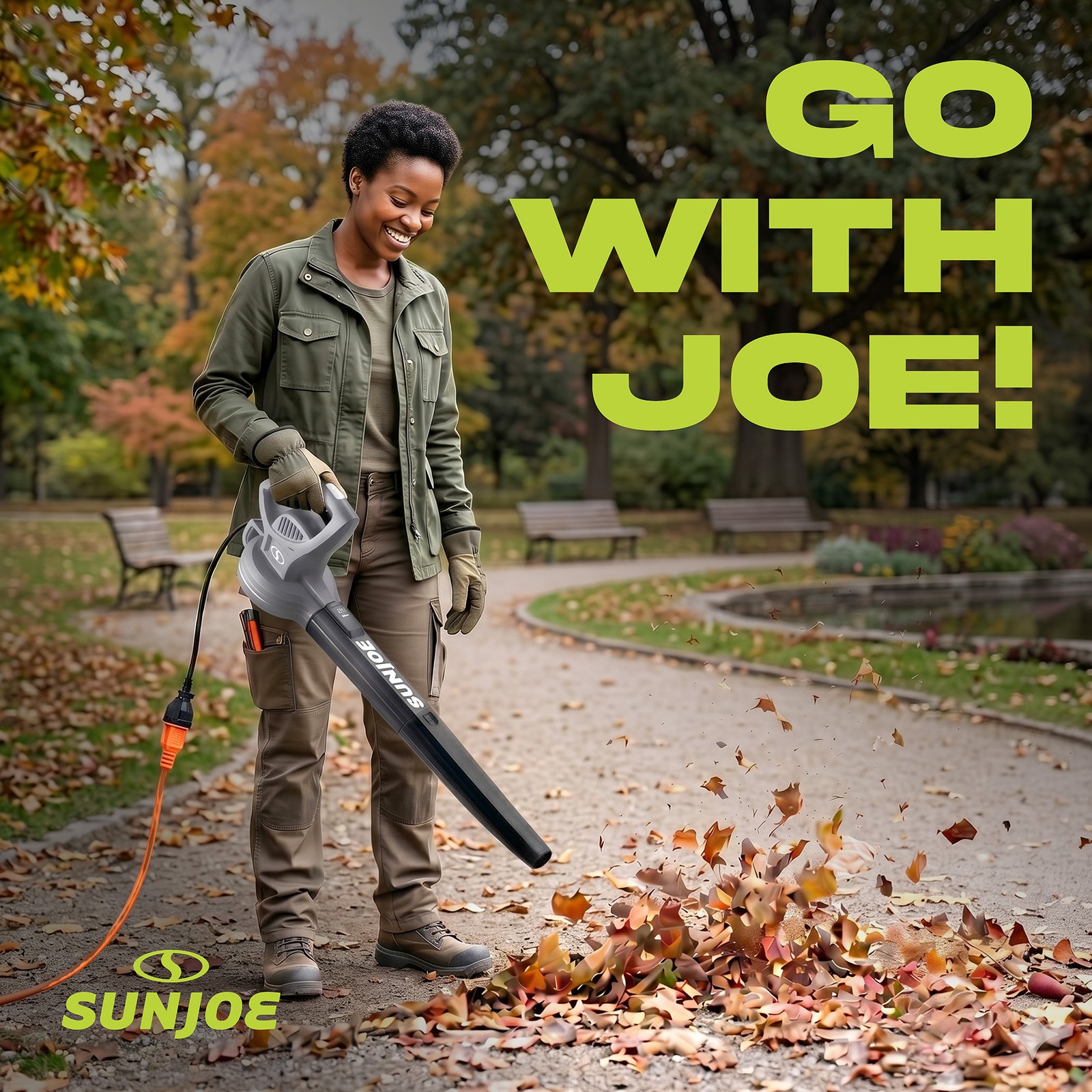 Sun Joe Electric Leaf Blower, 6 Amp Motor, 155 MPH Air Speed, Gray (Open Box)