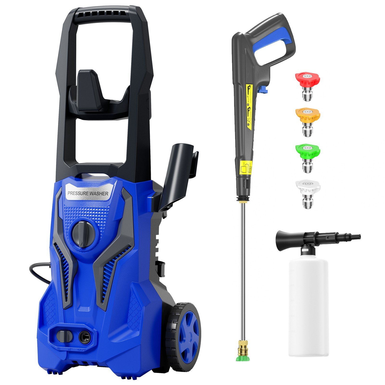 Electric Pressure Washer 5000 PSI 3.0 GPM with 25 FT Hose and 16.4 FT Power Cord