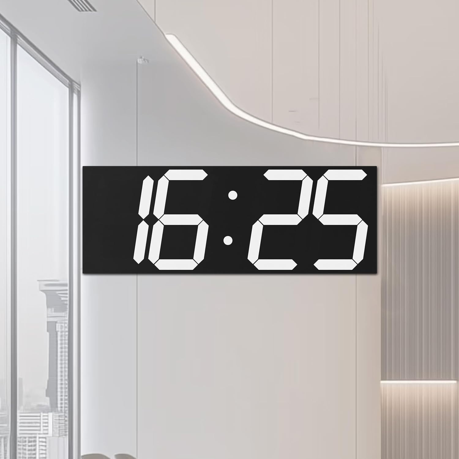 Digital Clock with Large Display 18.7 Inch, GPS Auto-Sync Time, Remote Control