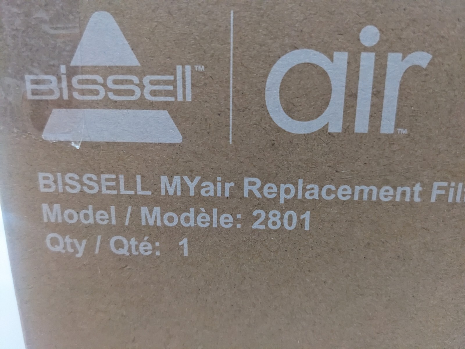 (2) GENUINE Bissell MYair Air Replacement Filters Purifier Model 2801 OEM