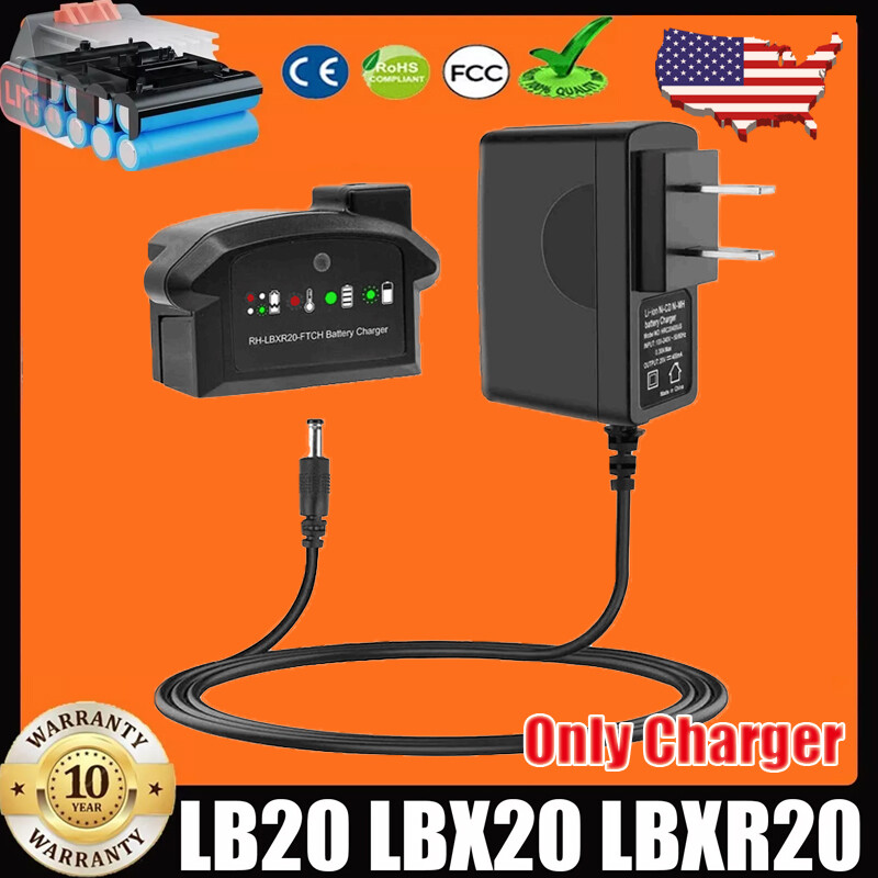 LCS1620 Charger for Black and Decker 20v max Charger 20V Lithium Battery LBXR20