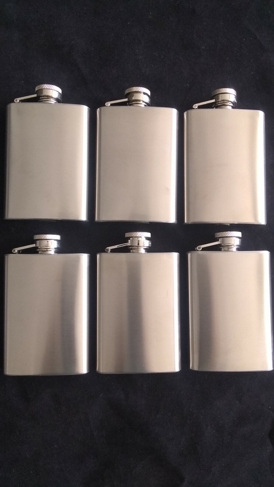 50 FLASK Stainless Steel 3 OZ w Screw Cap Gift OVERSTOCK CLEARANCE SALE CLOSEOUT