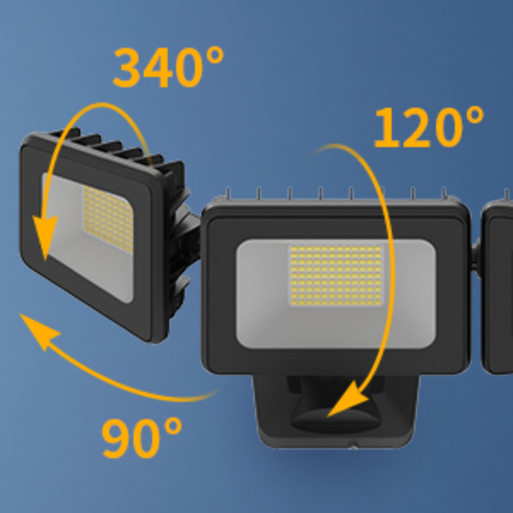 120W LED Flood Light Outdoor Security 12000lm High Brightnes 4500K Natural Light