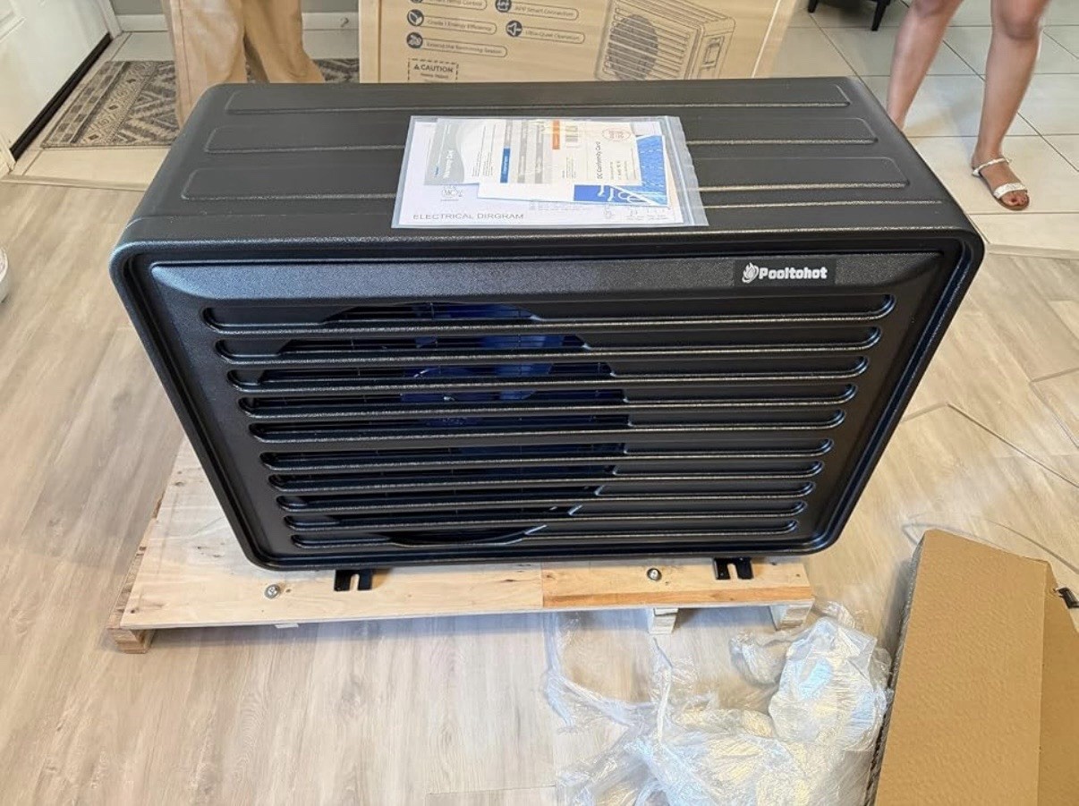 Pooltohot Electric Pool Heat Pump 230V 12A 2501-3000W 50K-100K BTUh Digital