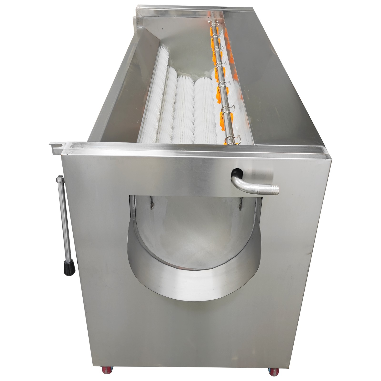 Electric Rolling Peeling Machine Brush Roller Cleaning Machine 1000Kg/h 2.2KW