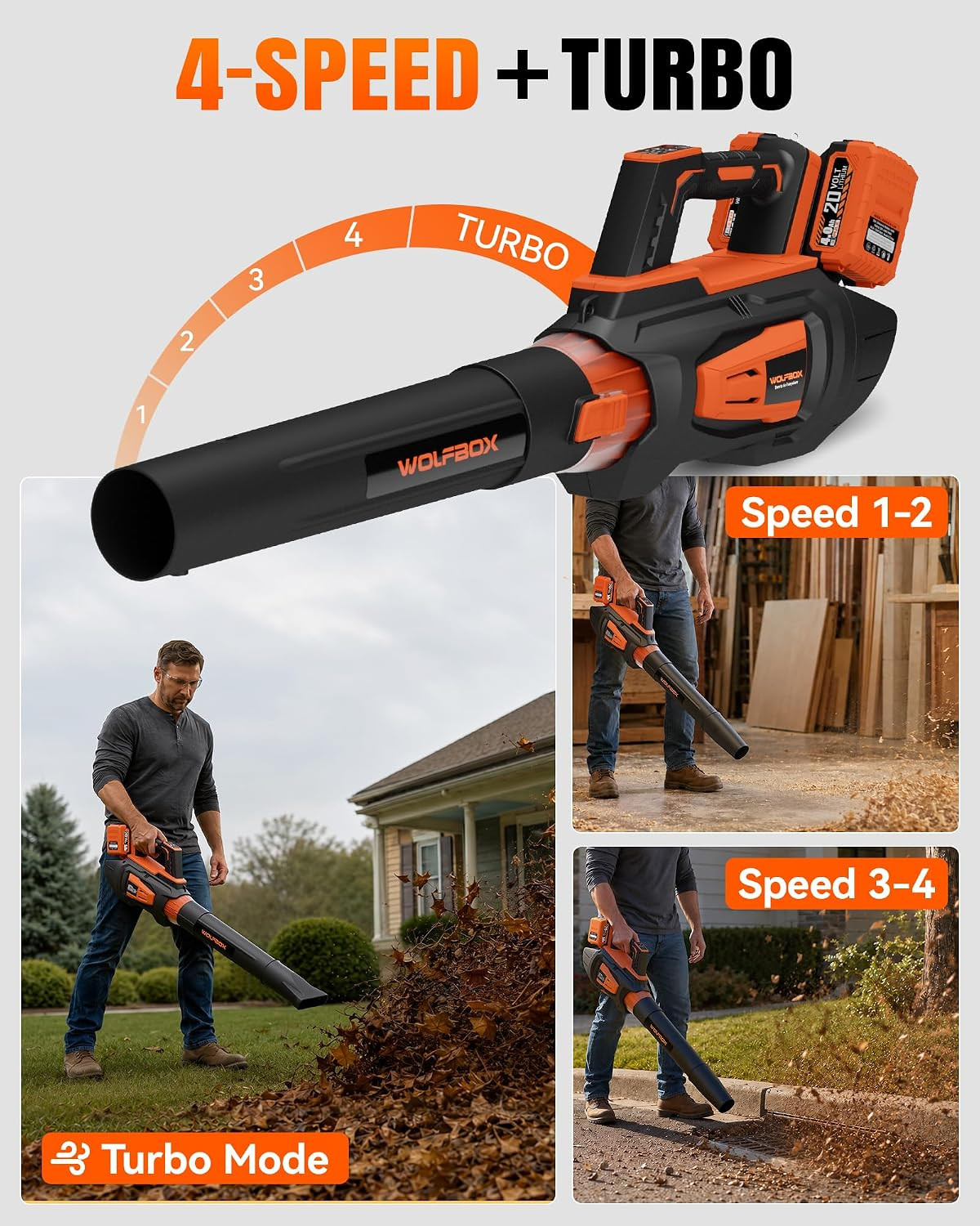 MT600 Cordless Leaf Blower, 620 CFM 150 MPH, 2 Batteries | 40V System, Dual-Port