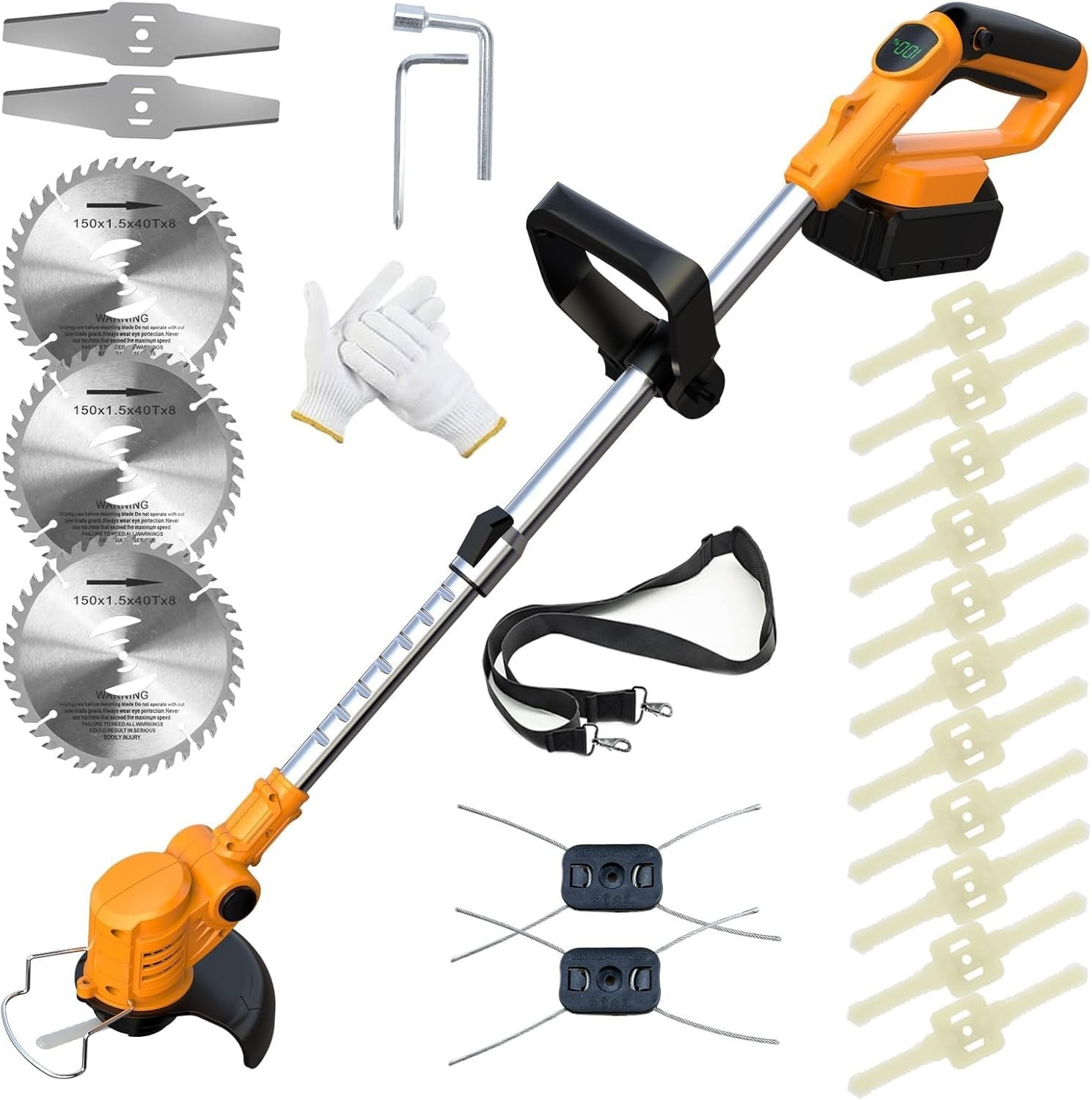 Cordless Weed Wacker for Dewalt 20V MAX 4-in-1 Weed Eater High Power Trimmer