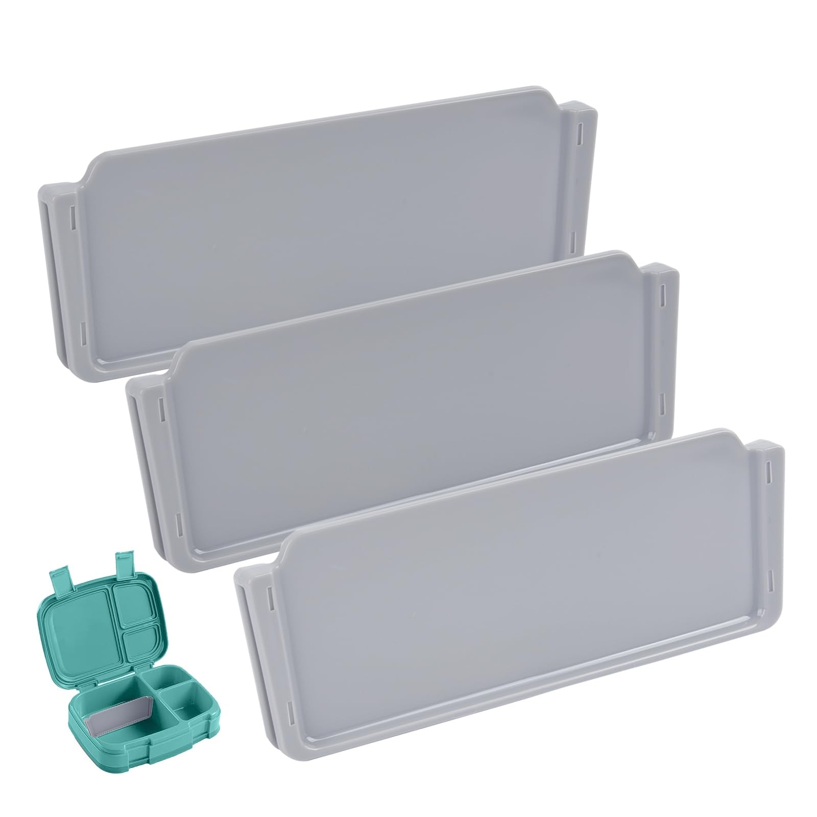 Enlisiwte 3 Pcs Replacement Insert Divider for 5 inch*1.83inch*0.39inch, Gray
