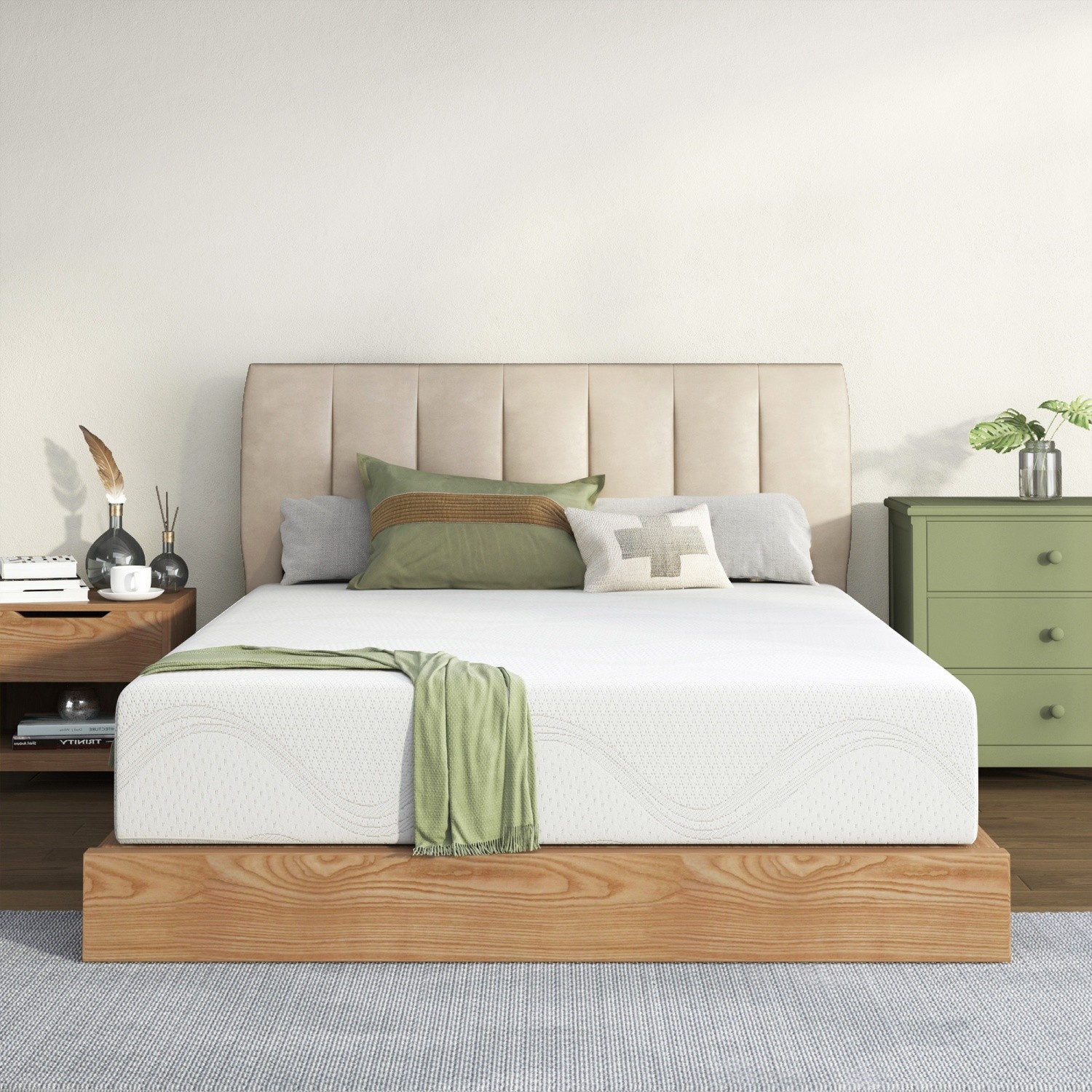 12″ Twin/Full/Queen/King Memory Foam Mattress Plush with Cooling Gel CertiPUR-US
