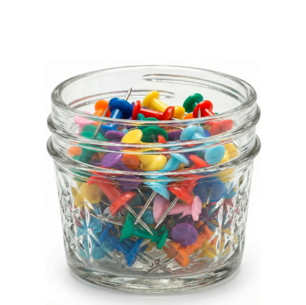 Mainstays 4 oz Quilted Mason Jars Regular Mouth 12 Pack with Lids & Rings.