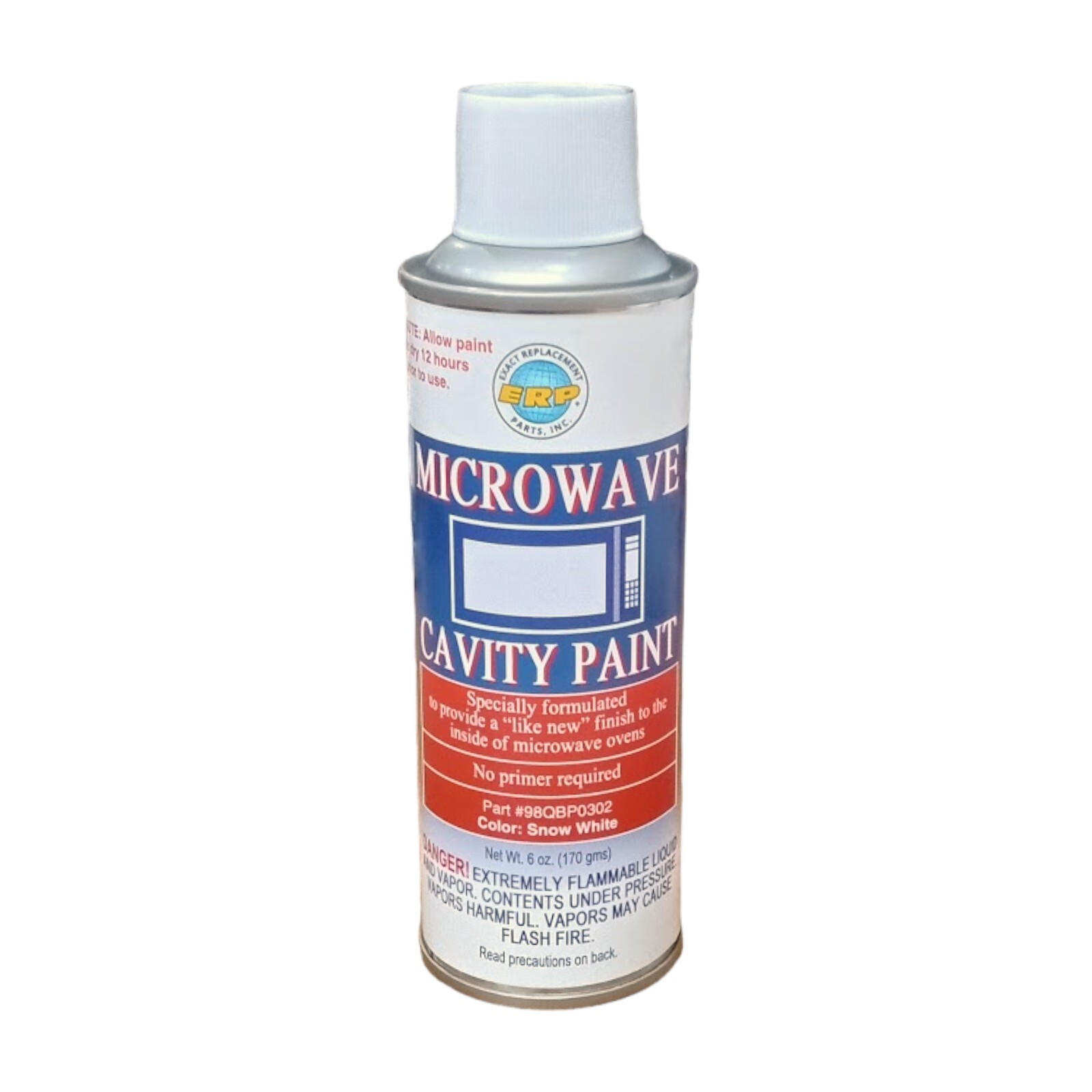 ERP 98QBP0302 Microwave Cavity Spray Paint Snow White 6oz Can