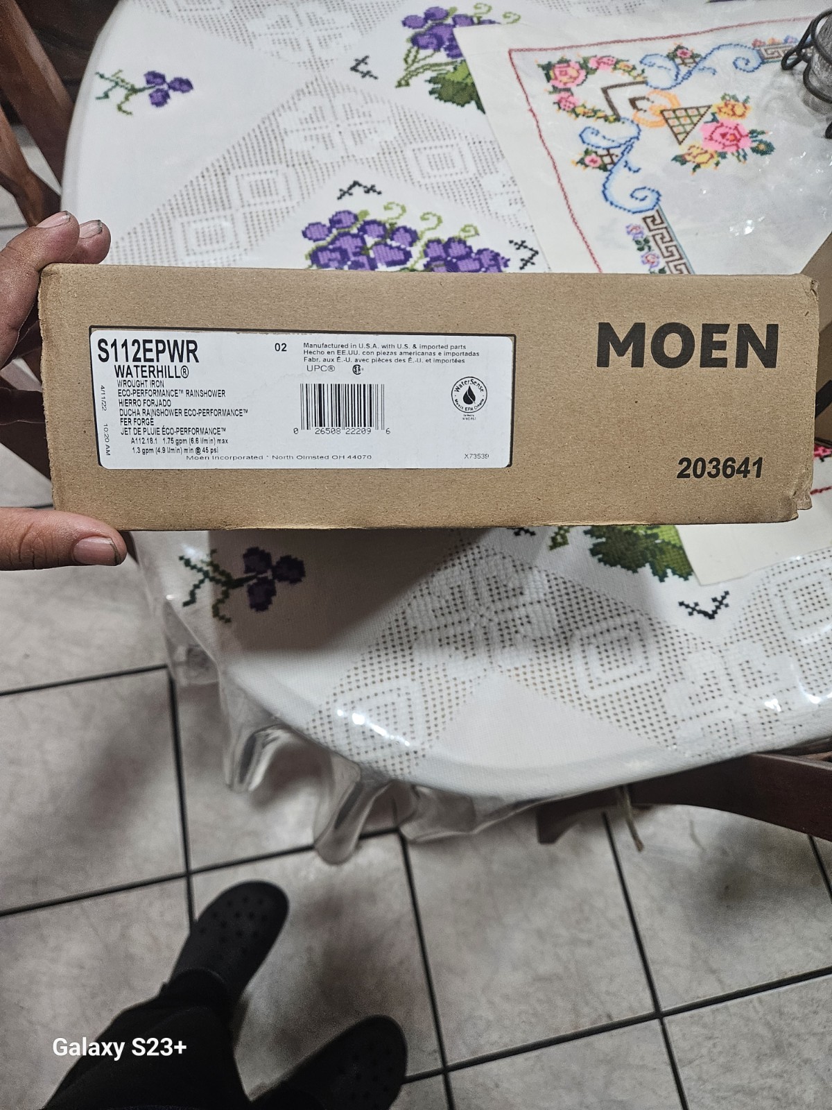 MOEN S112EPWR One-Function 10″ Diameter Spray Head Eco-Performance Rainshower in