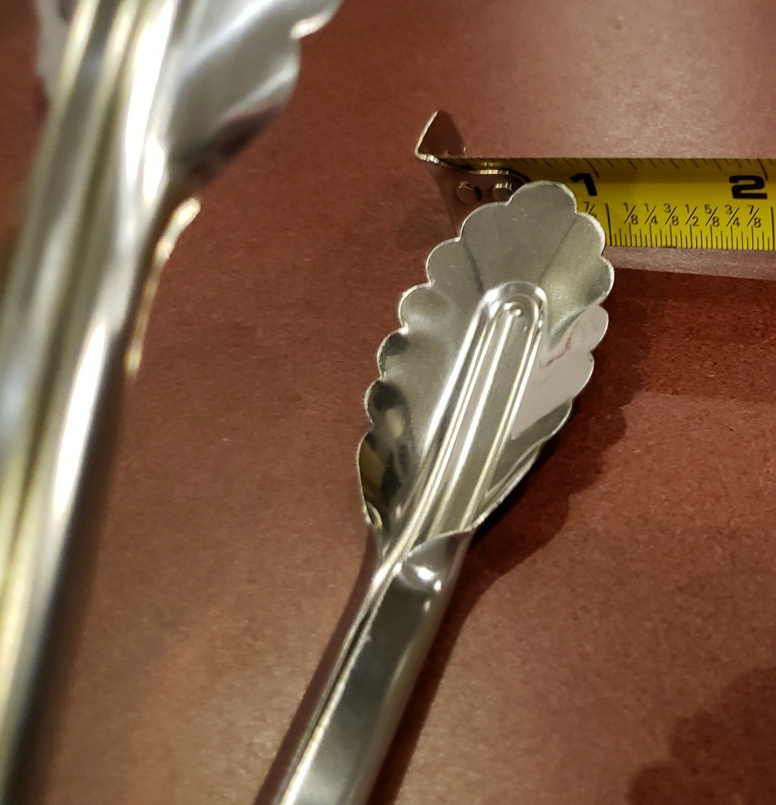 Delta Airlines stainless steel bread tongs with spring & clip for locking NEW