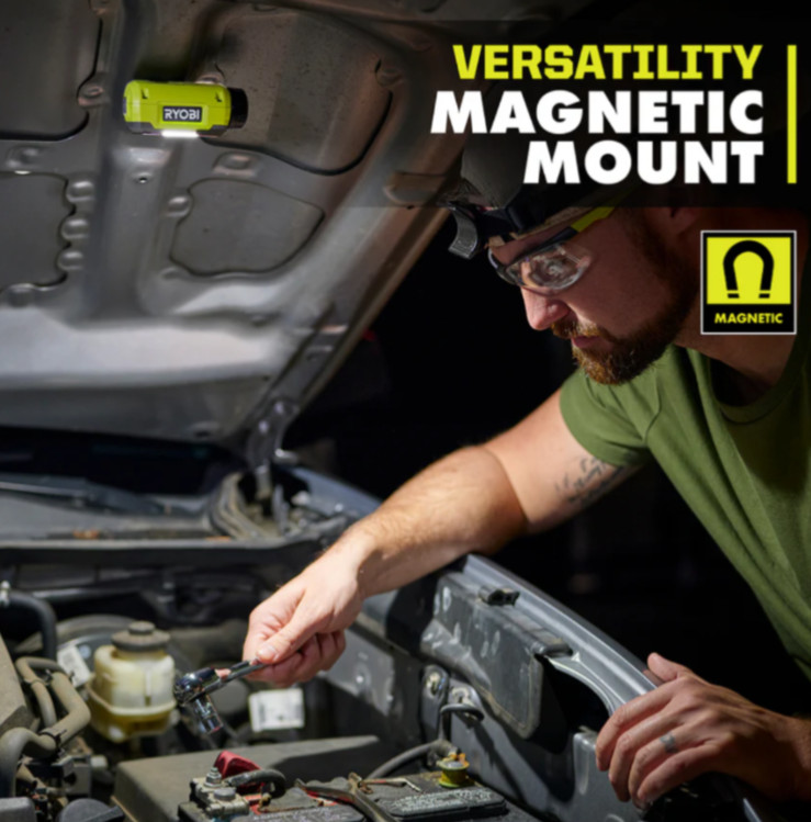 RYOBI USB Lithium Magnetic LED Headlamp – FVL61 * * Bare Tool * * TESTED * *