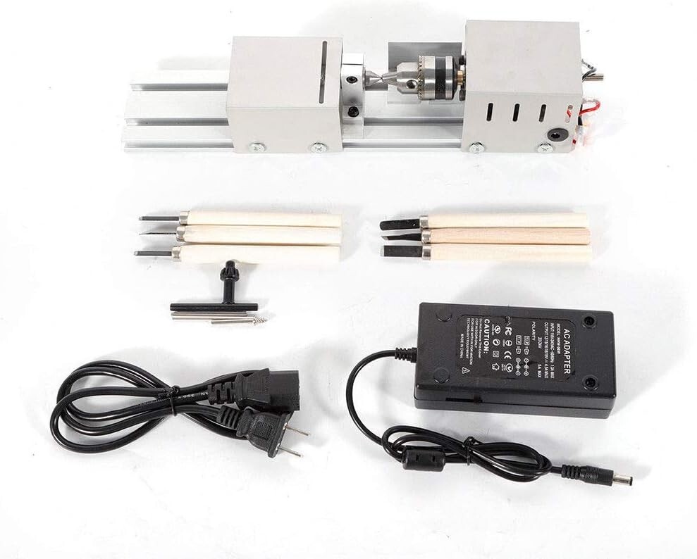 High-Performance Mini Lathe Machine for Crafting & Woodworking – 8000 RPM