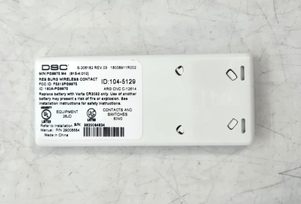 [LOT OF 2] DSC PG9975 Wireless PowerG Door/Window Contact FAST FREE SHIPPING a
