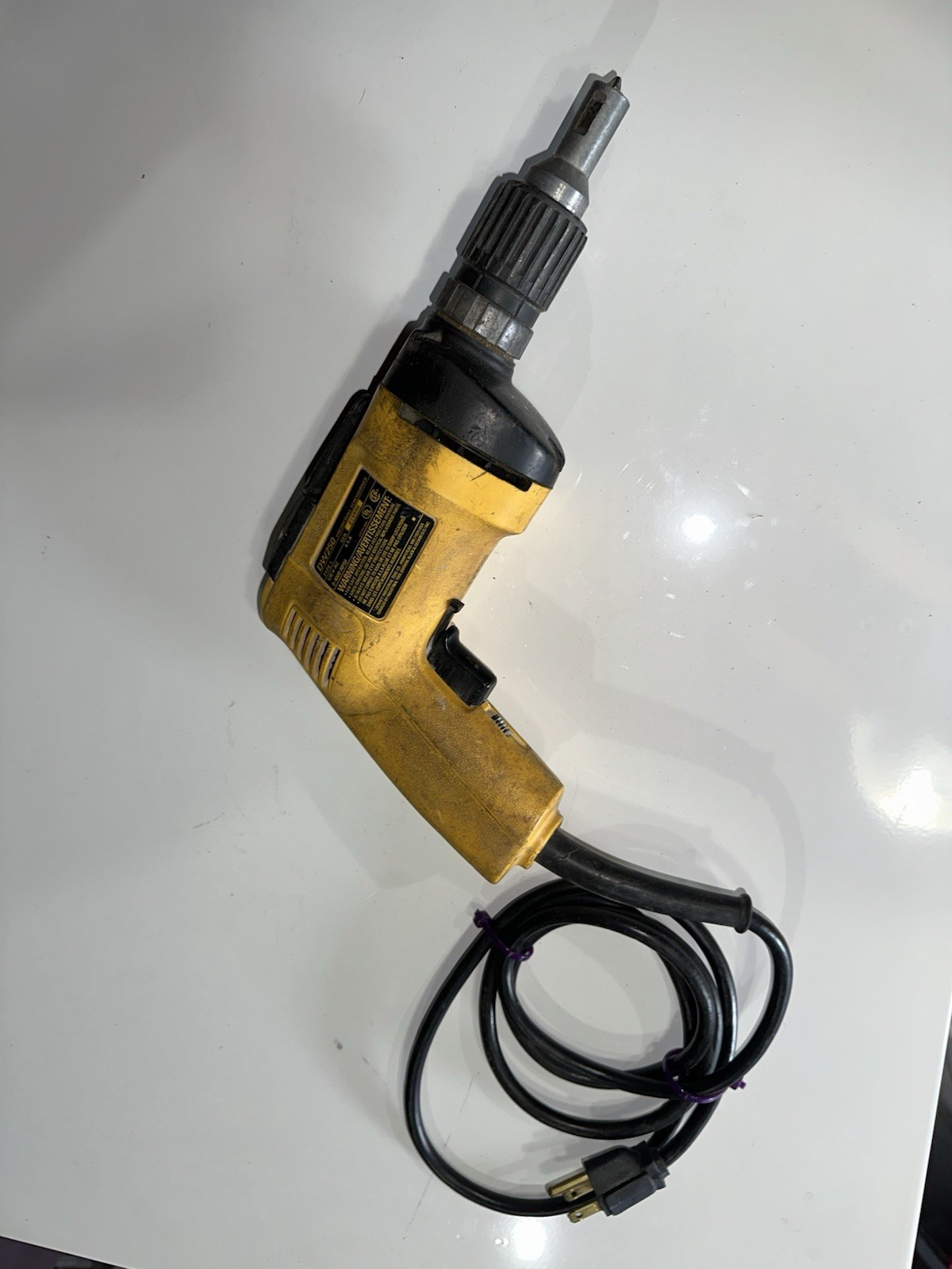DEWALT DW250 Drywall Screwdriver Corded Electric 120V 0-4000 RPM Yellow/Black